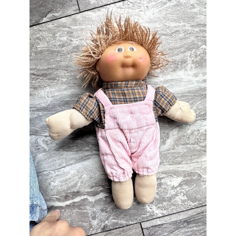 Small 8" Vintage 1995 Cabage Patch CLOTH BABY Doll YARN HAIR
